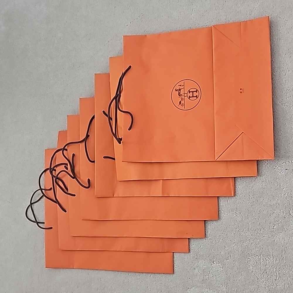 Hermes large paper shopping bags